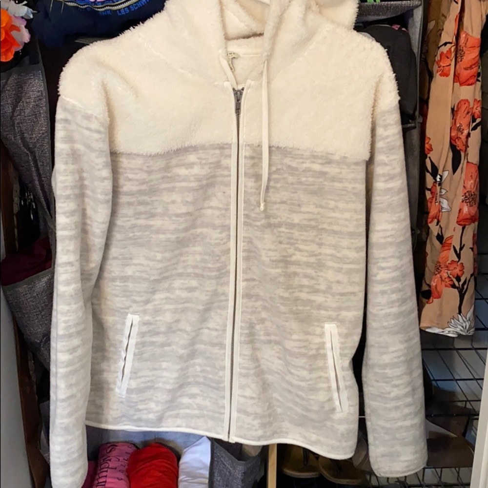 Sherpa and fleece jacket